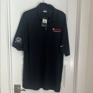 Yamaha Men's Black Polo Shirt